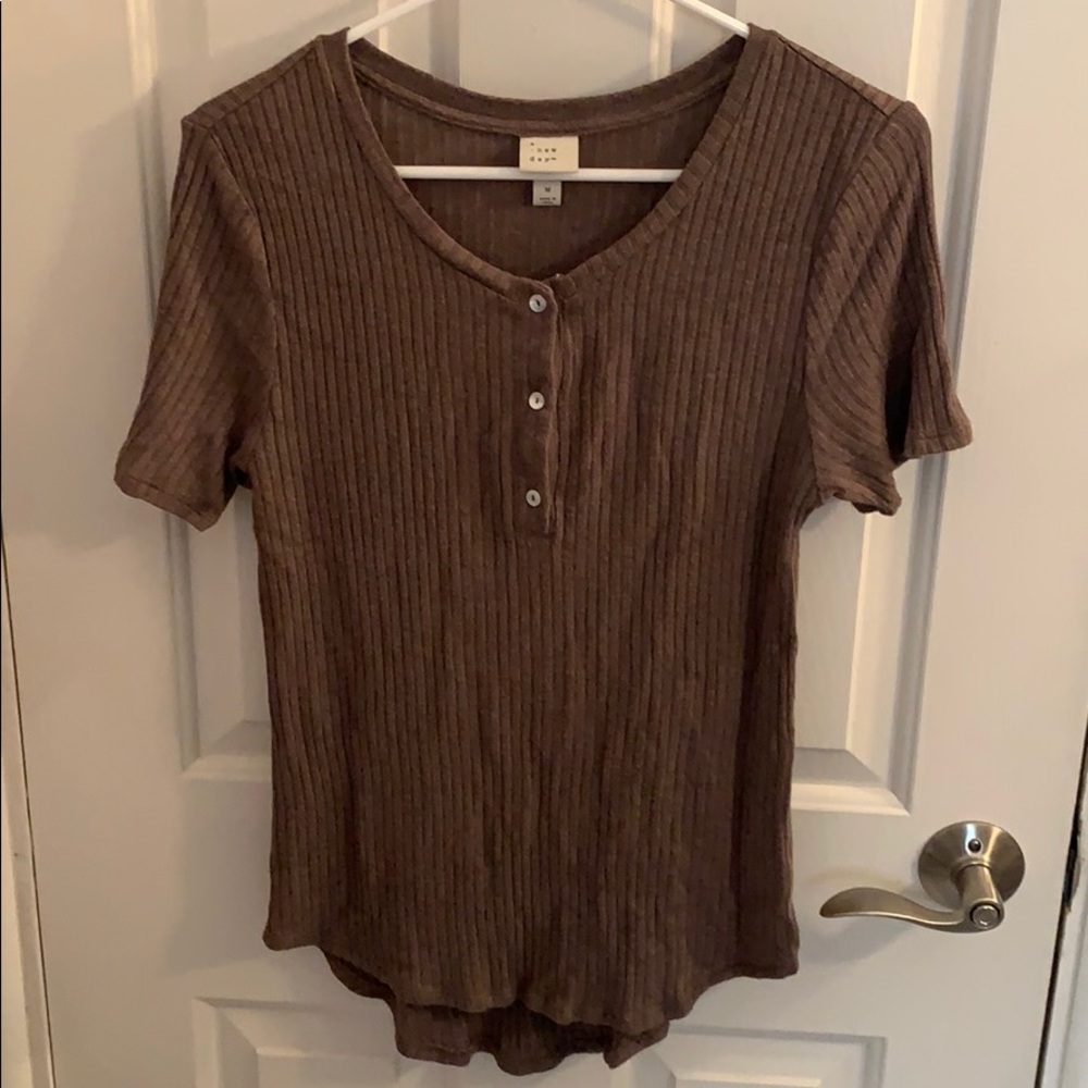 Ribbed Henley (target brand)